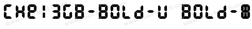 CHei3GB-Bold-U Bold字体转换